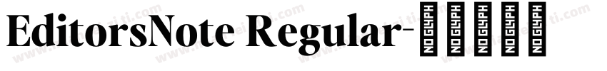 EditorsNote Regular字体转换